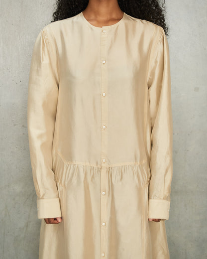 Oat Milk Buttoned Dress