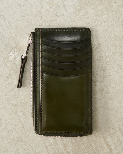 Peat Green Patina Wallet
