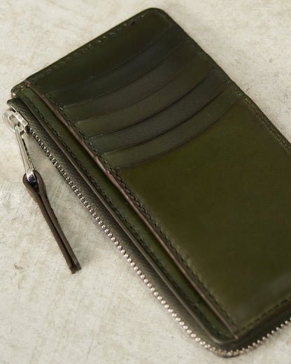 Peat Green Patina Wallet
