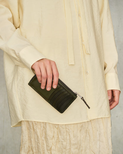Peat Green Patina Wallet