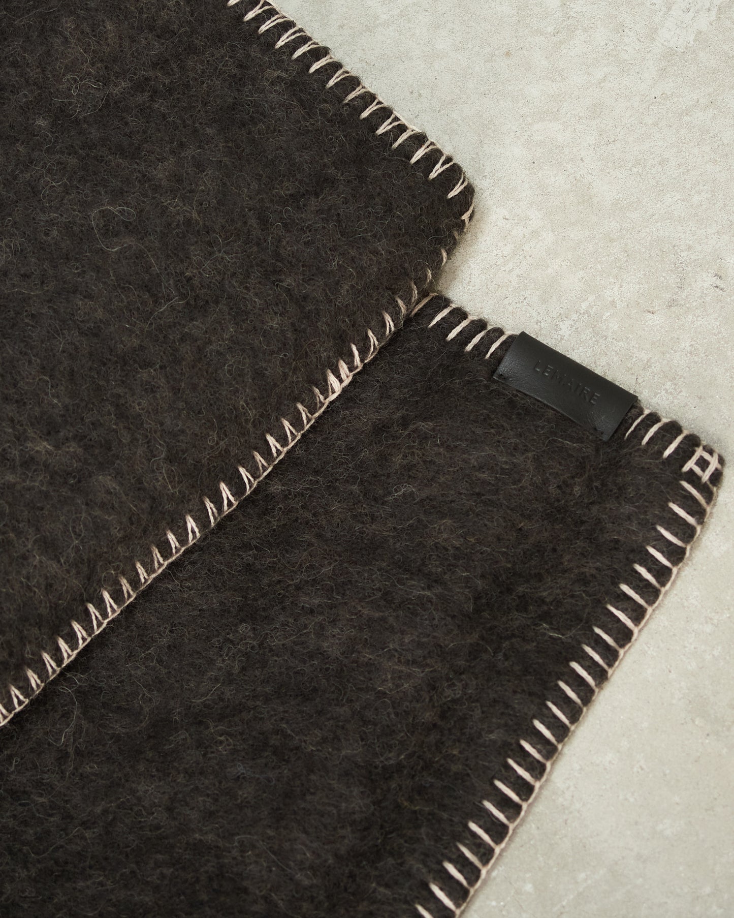 Seal Brown Fluffy Scarf