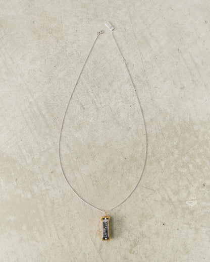 Silver Gold Harmonica Necklace