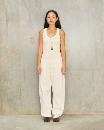 Light Cream Rib Tank