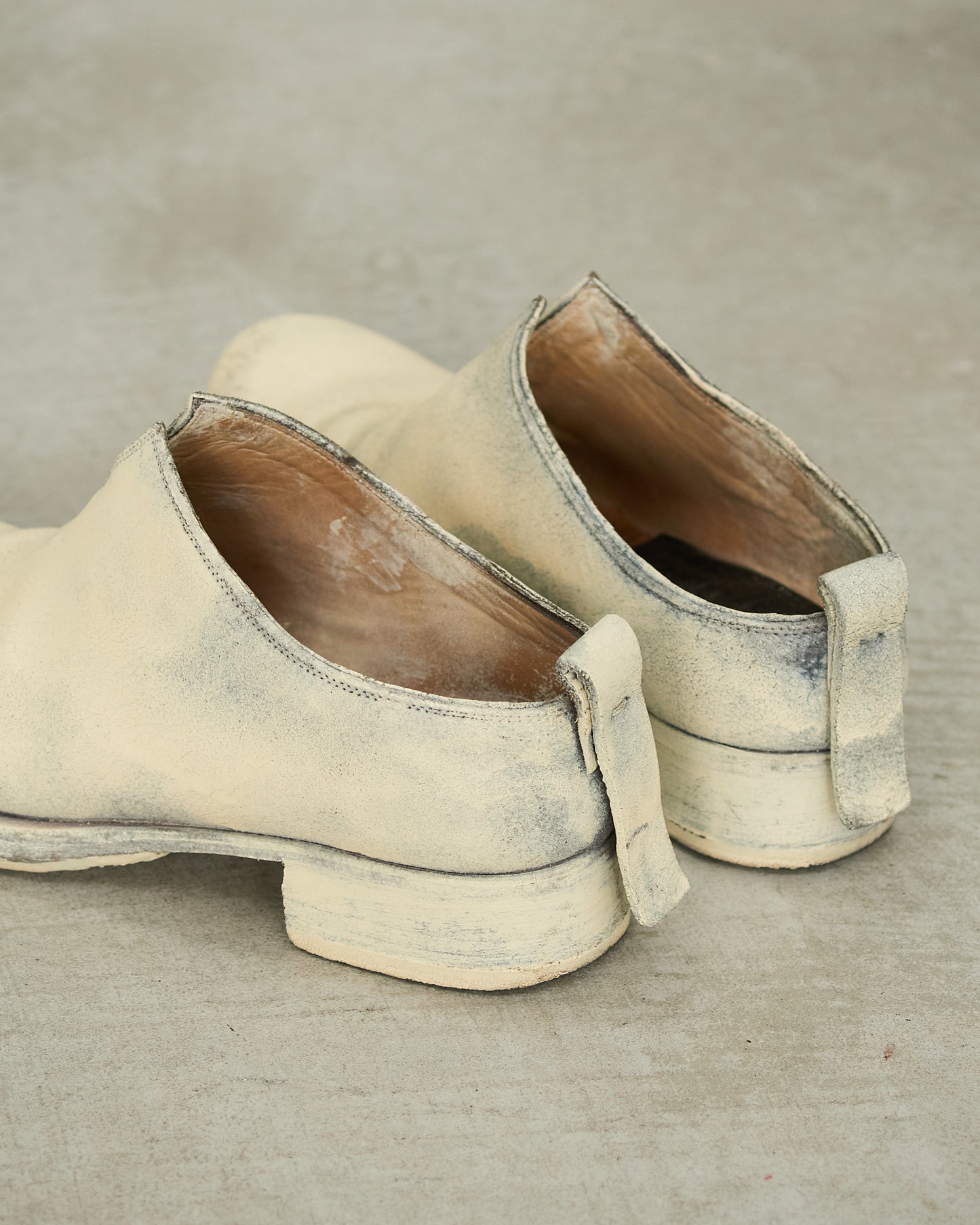MA+ Cream Painted Mules