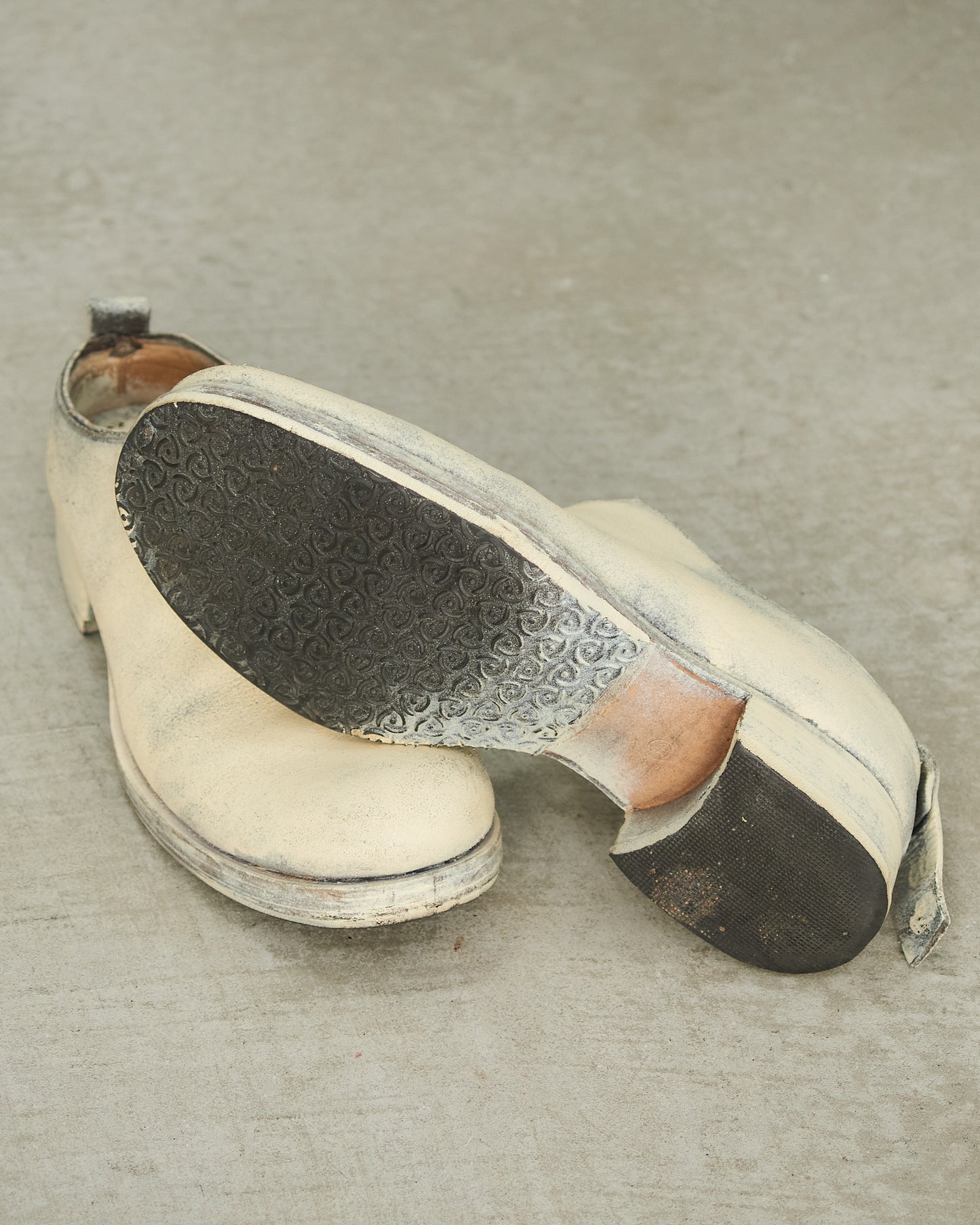 MA+ Cream Painted Mules