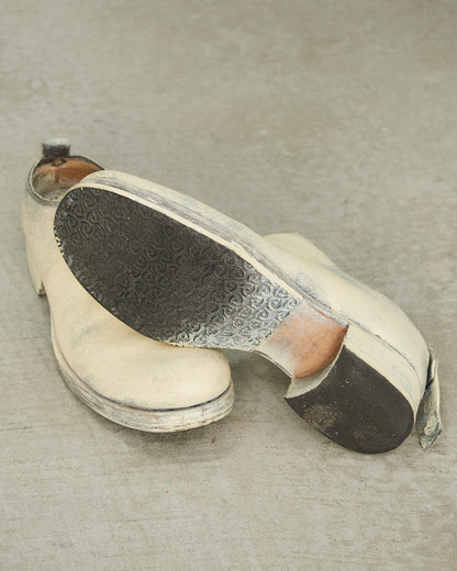 MA+ Cream Painted Mules