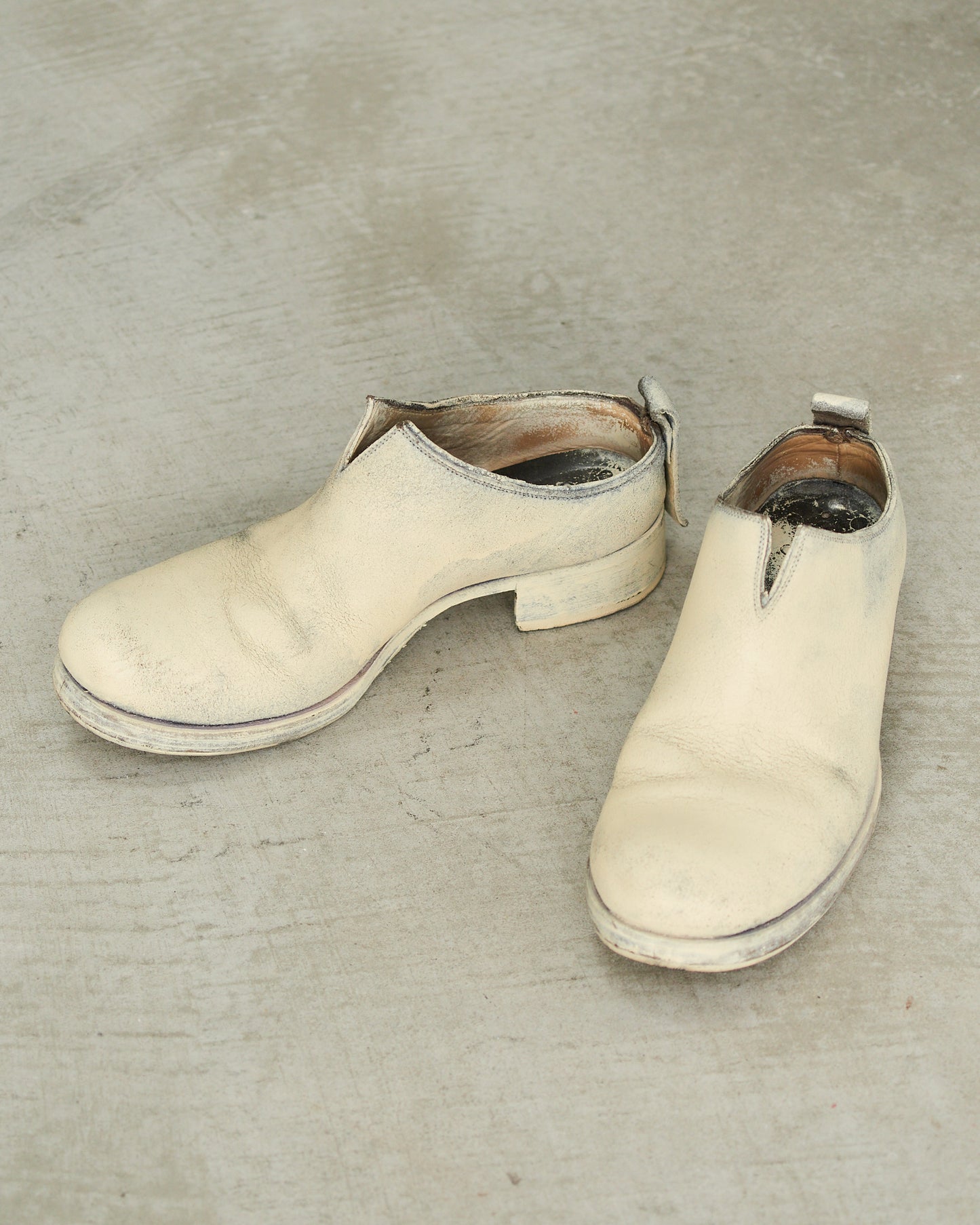 MA+ Cream Painted Mules