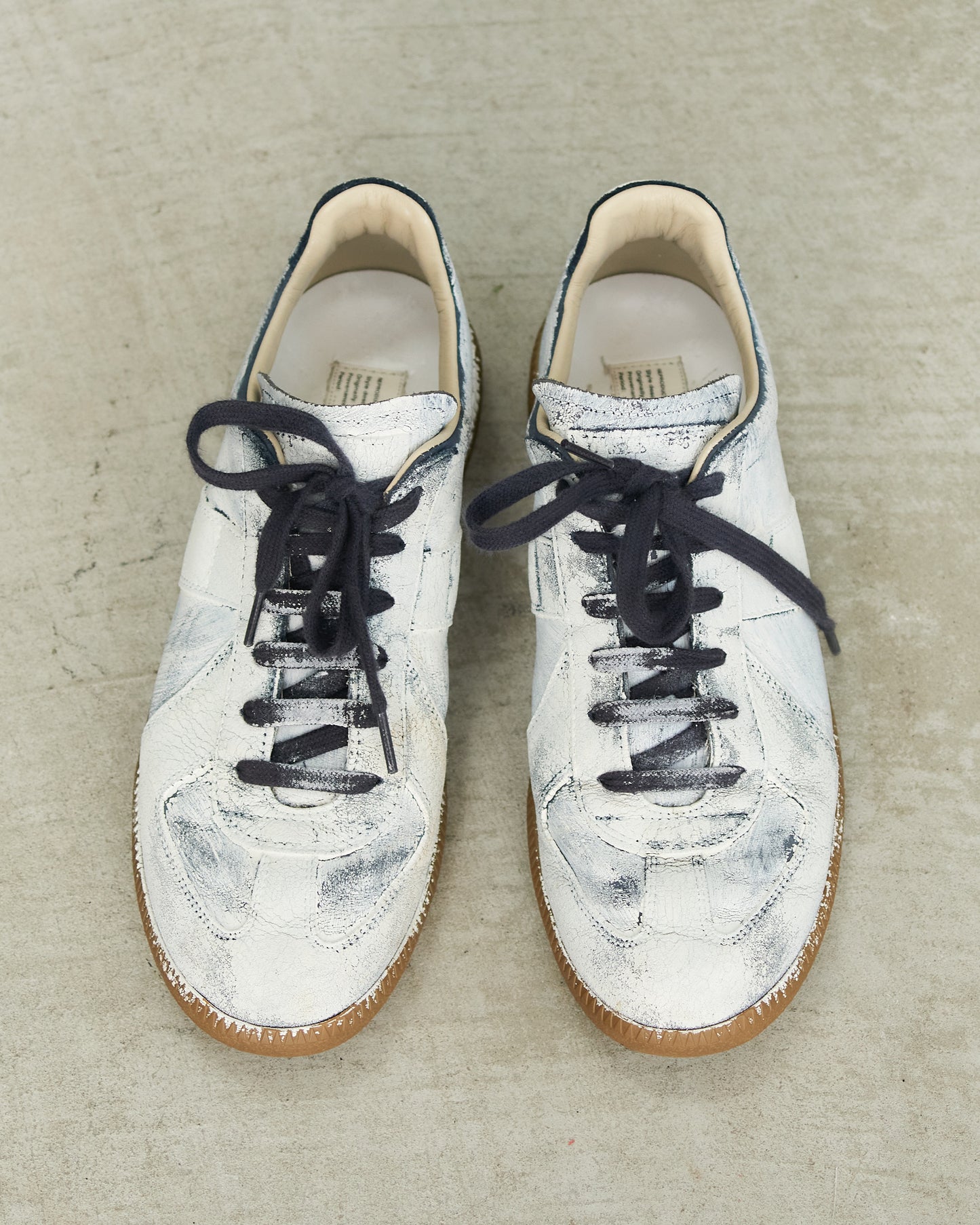 Maison Margiela White Painted Replica Sneakers