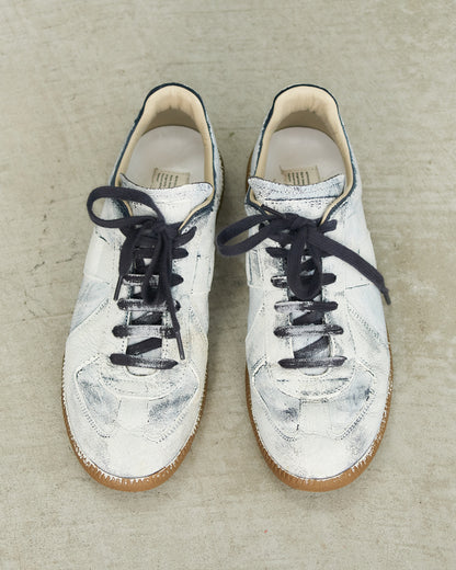Maison Margiela White Painted Replica Sneakers