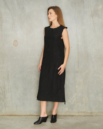 Maison Martin Margiela Black Frayed Dress