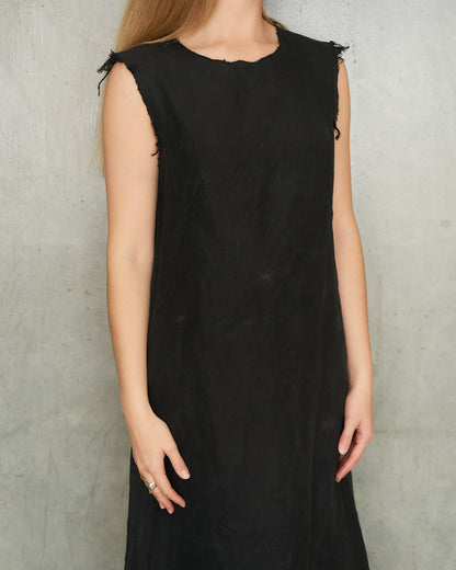 Maison Martin Margiela Black Frayed Dress