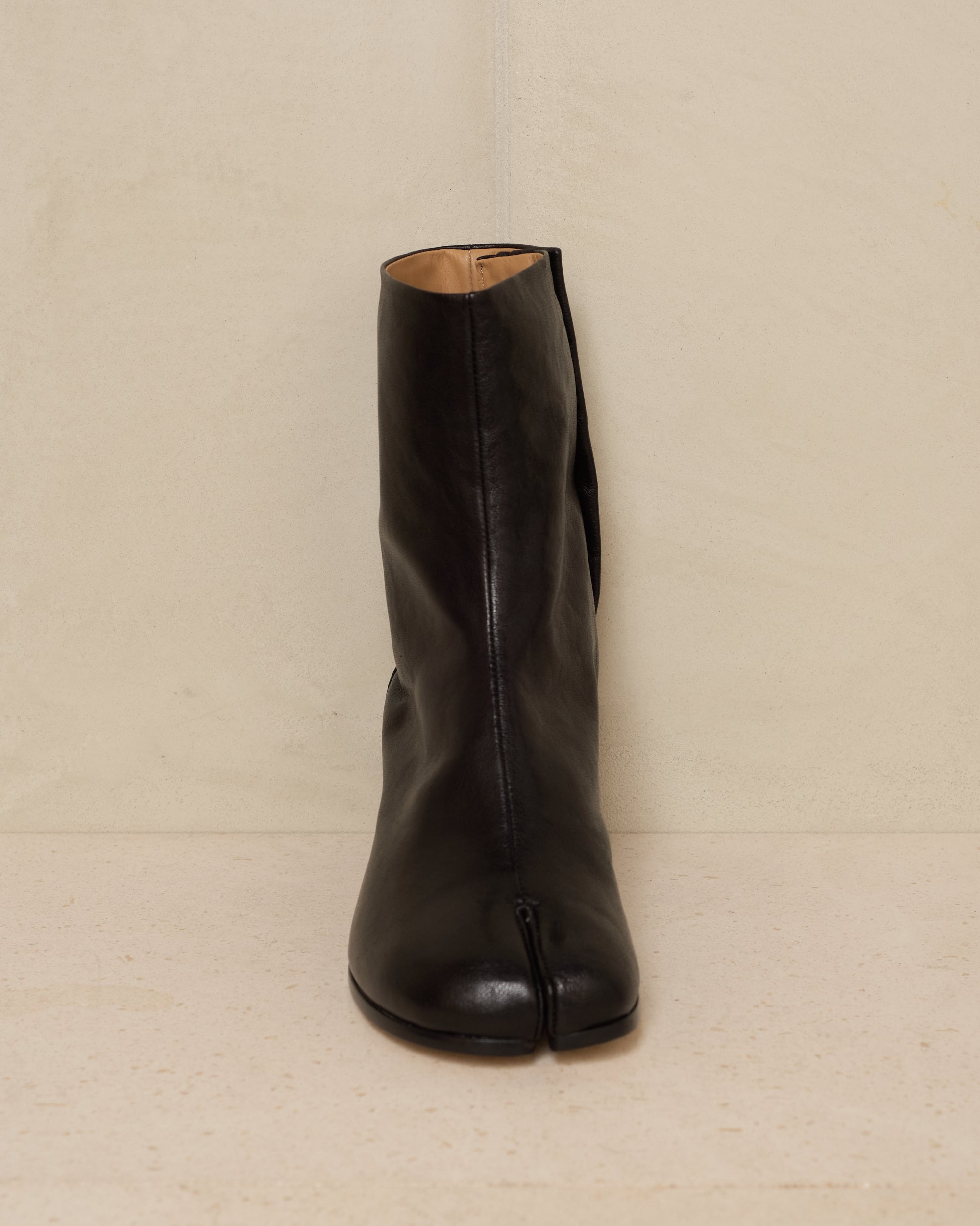 Maison Margiela Black Leather Tabi Boots s58wu0246 Maison Margiela Black Leather Tabi Boots s58wu0246