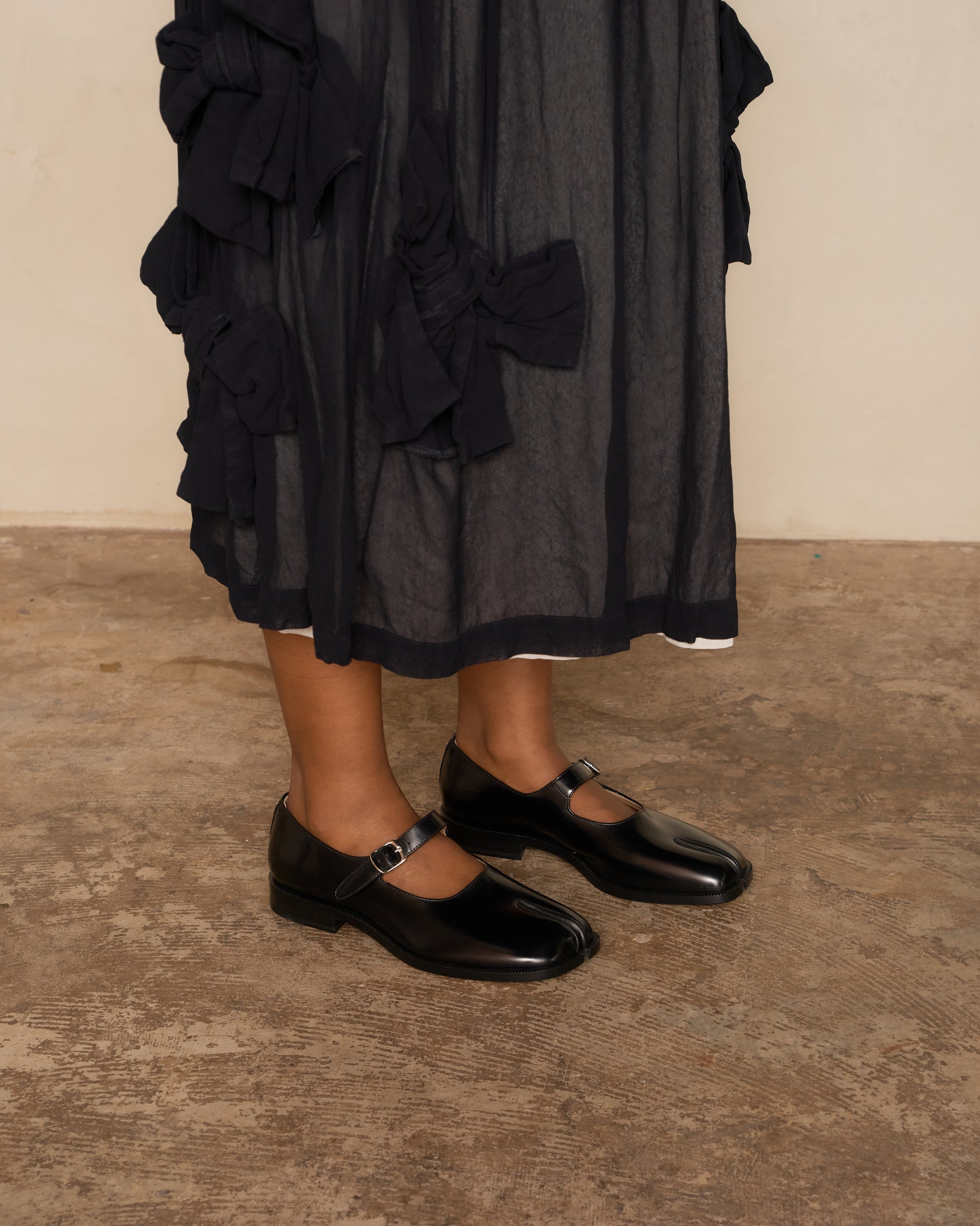 Maison Margiela Black Tabi Mary-Jane Shoes s39wl0119 DILETTANTE