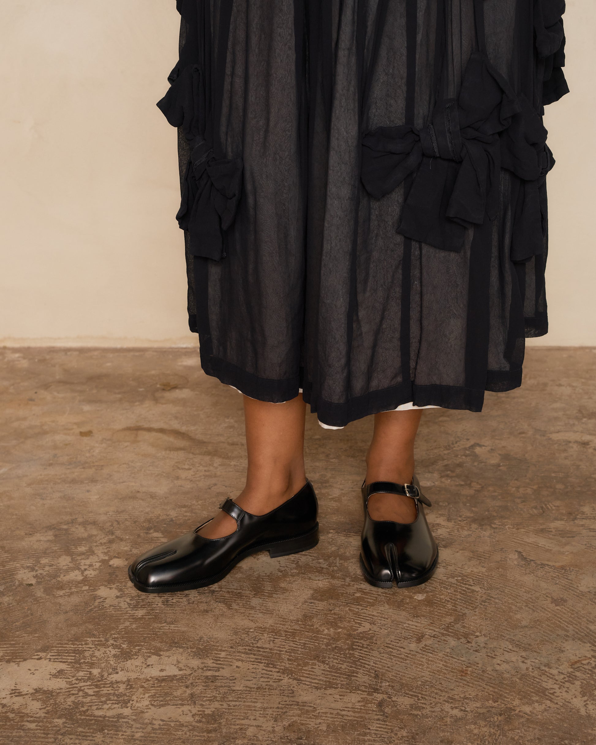 Maison Margiela Black Tabi Mary-Jane Shoes s39wl0119 DILETTANTE