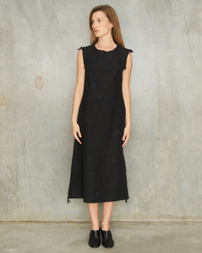 Maison Martin Margiela Black Frayed Dress