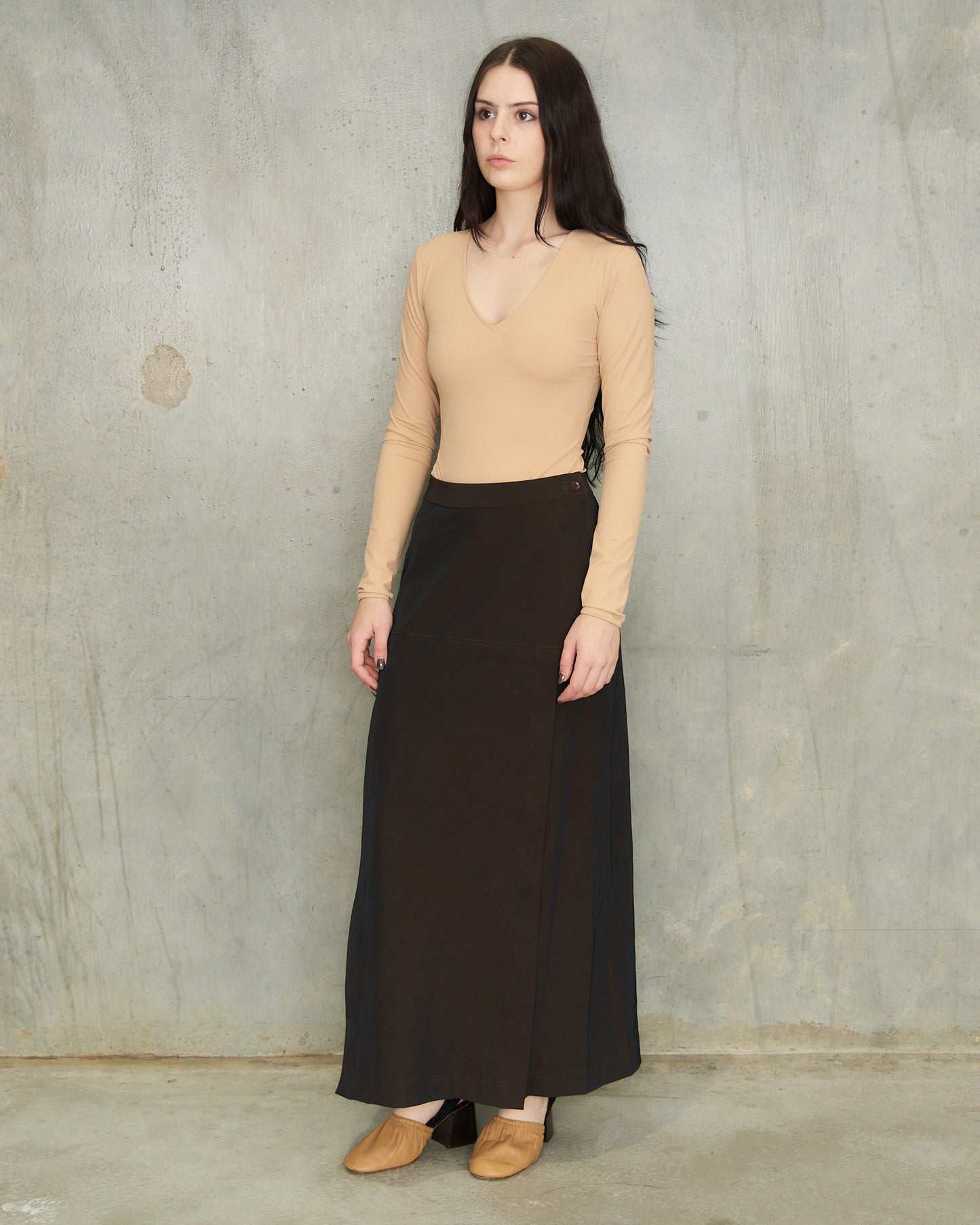 Maison Martin Margiela Beige Long Sleeve Bodysuit
