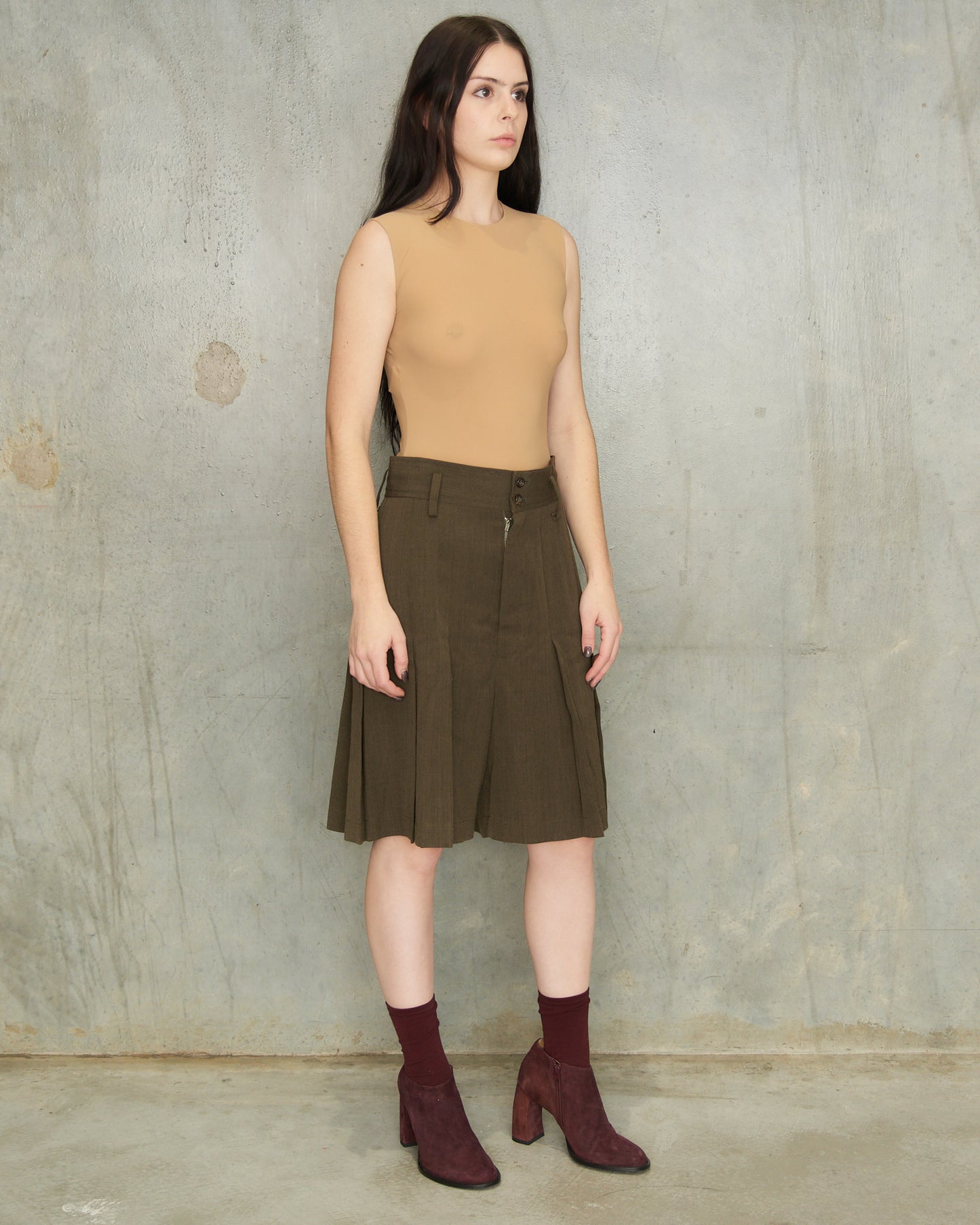 Maison Martin Margiela Beige Sleeveless Bodysuit