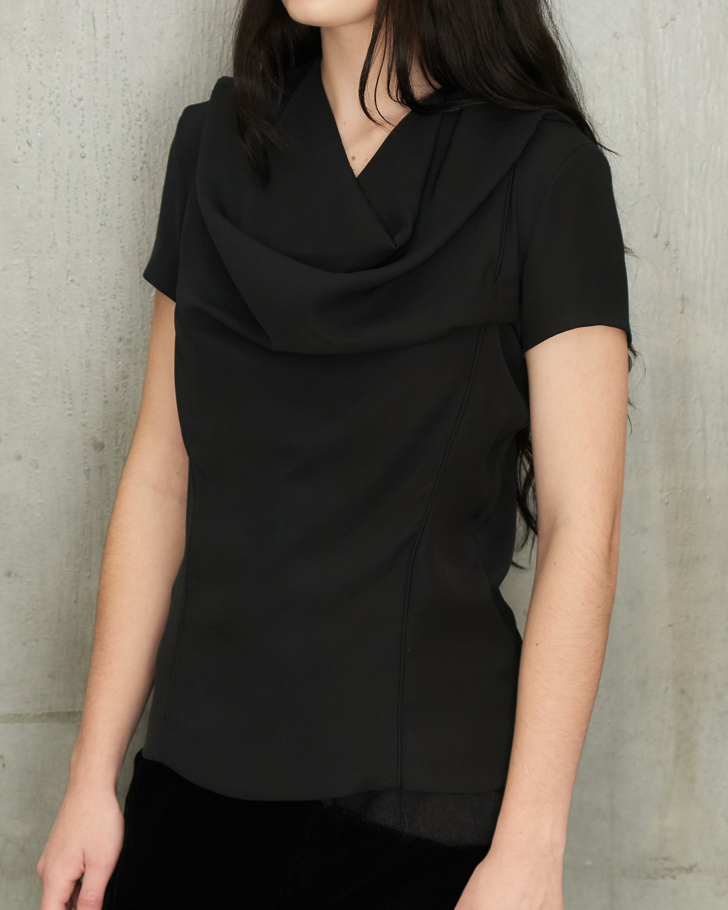 Maison Margiela Black Drape Top