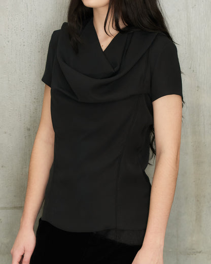Maison Margiela Black Drape Top