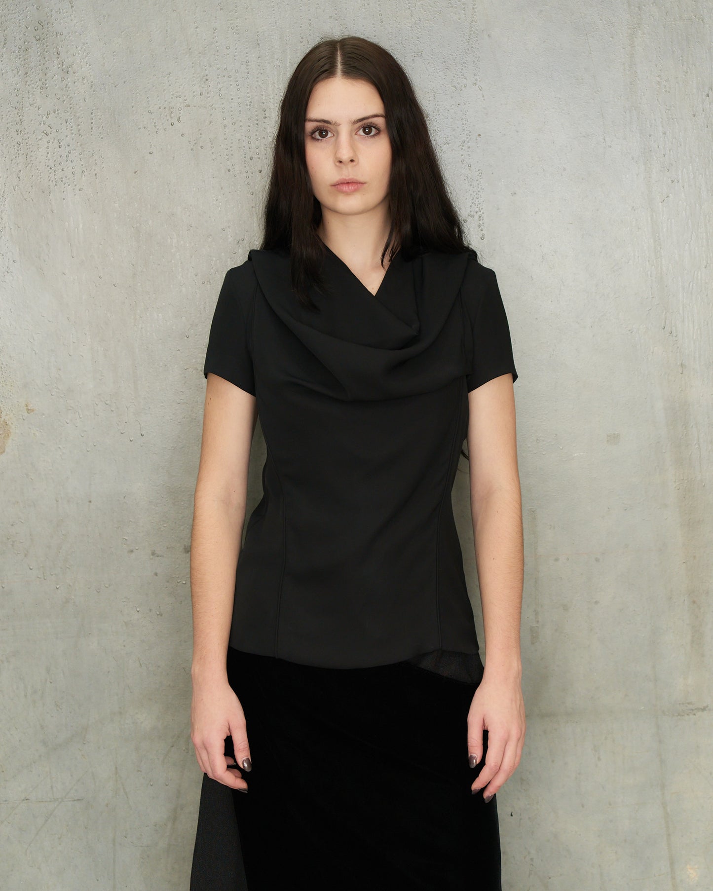Maison Margiela Black Drape Top