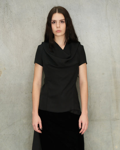 Maison Margiela Black Drape Top