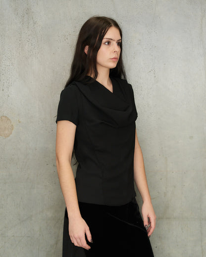 Maison Margiela Black Drape Top