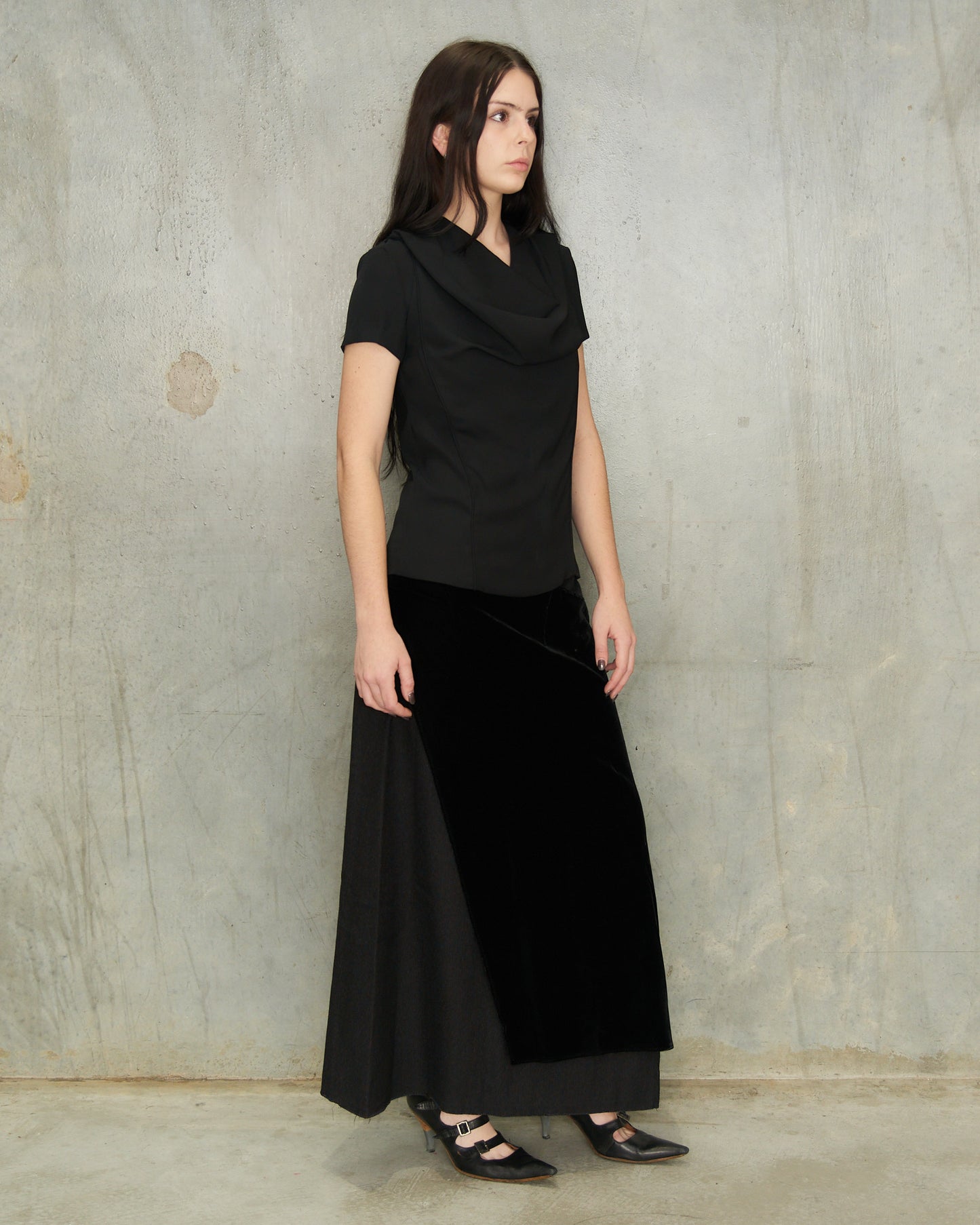 Maison Margiela Black Drape Top