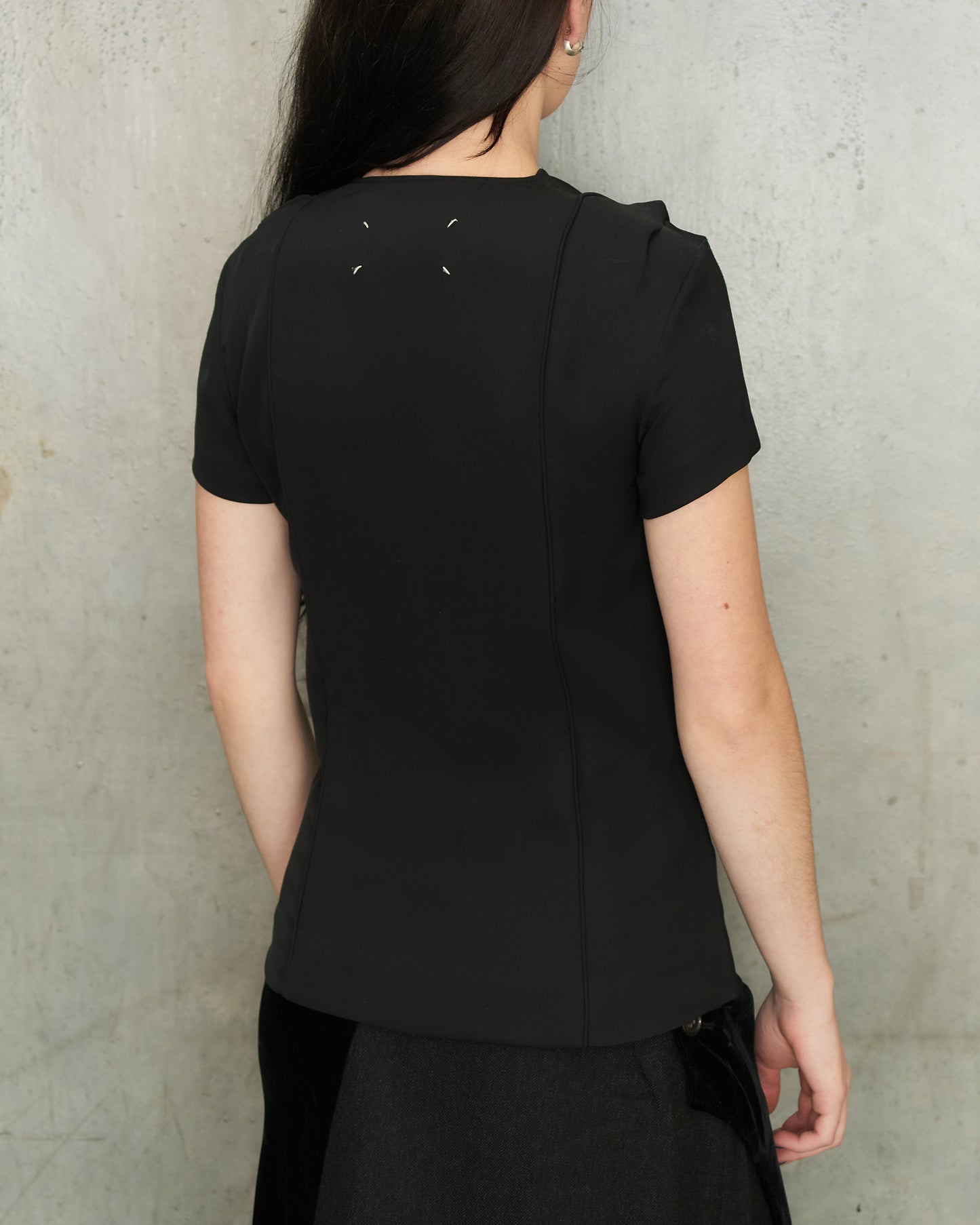 Maison Margiela Black Drape Top