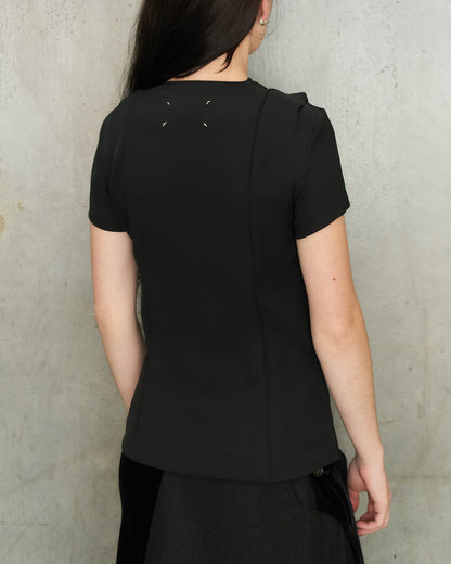 Maison Margiela Black Drape Top