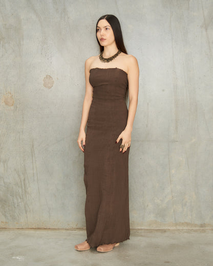 Buffle Strapless Stretch Dress