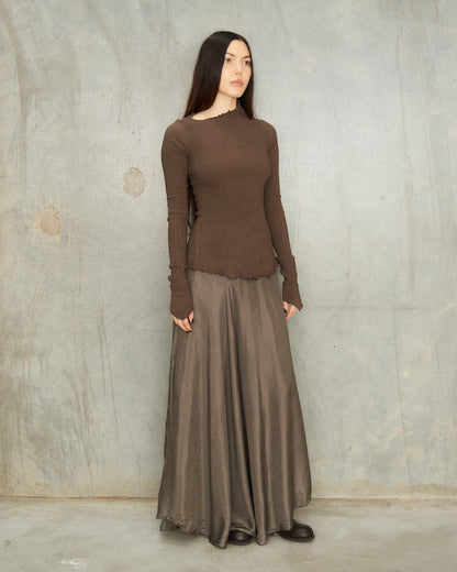 Buffle Stretch Long Sleeve Top