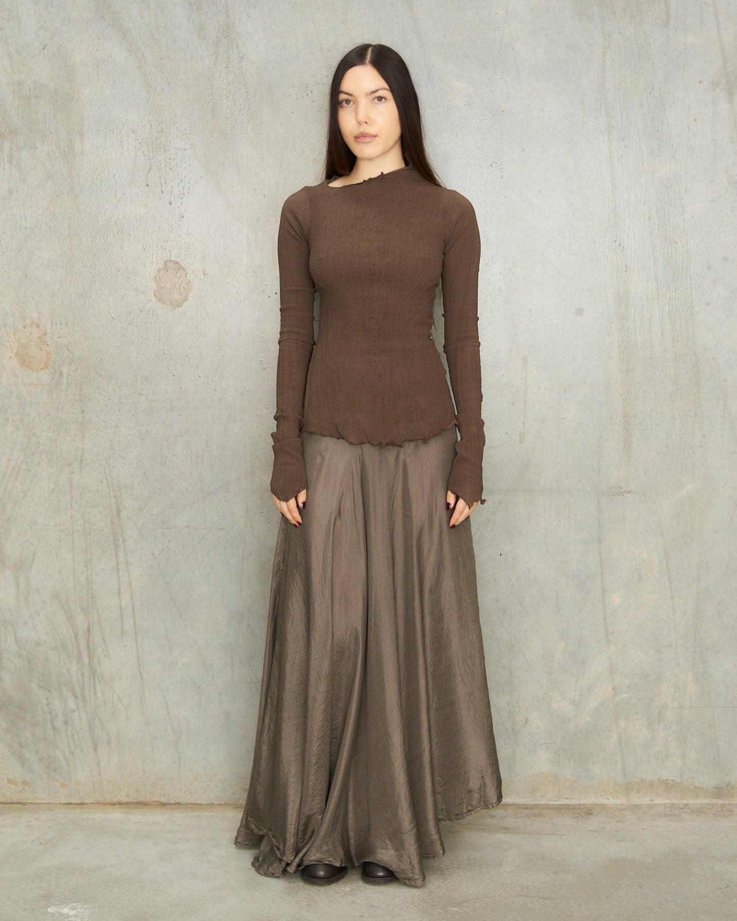 Buffle Stretch Long Sleeve Top