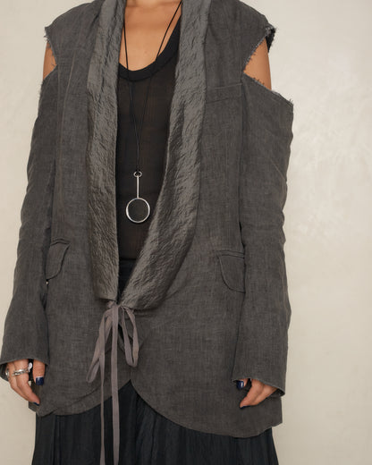 Chestnut Split Shoulder Jacket
