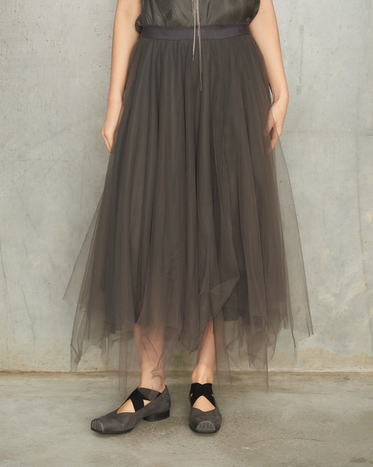 Dusty Grey Tulle Skirt