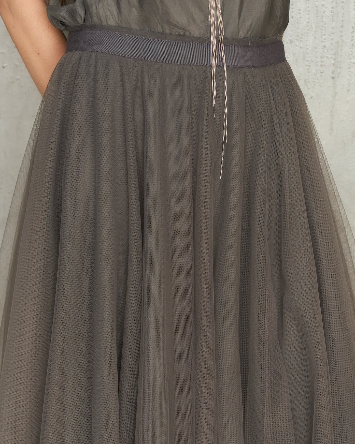 Dusty Grey Tulle Skirt