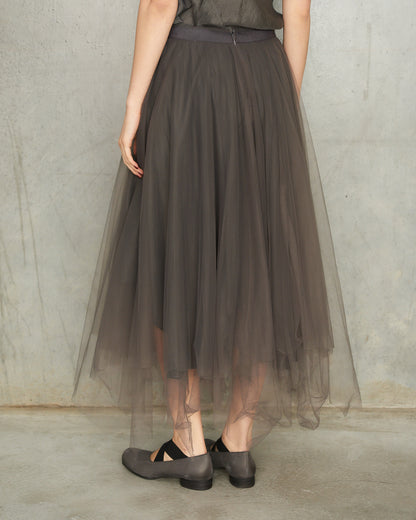 Dusty Grey Tulle Skirt