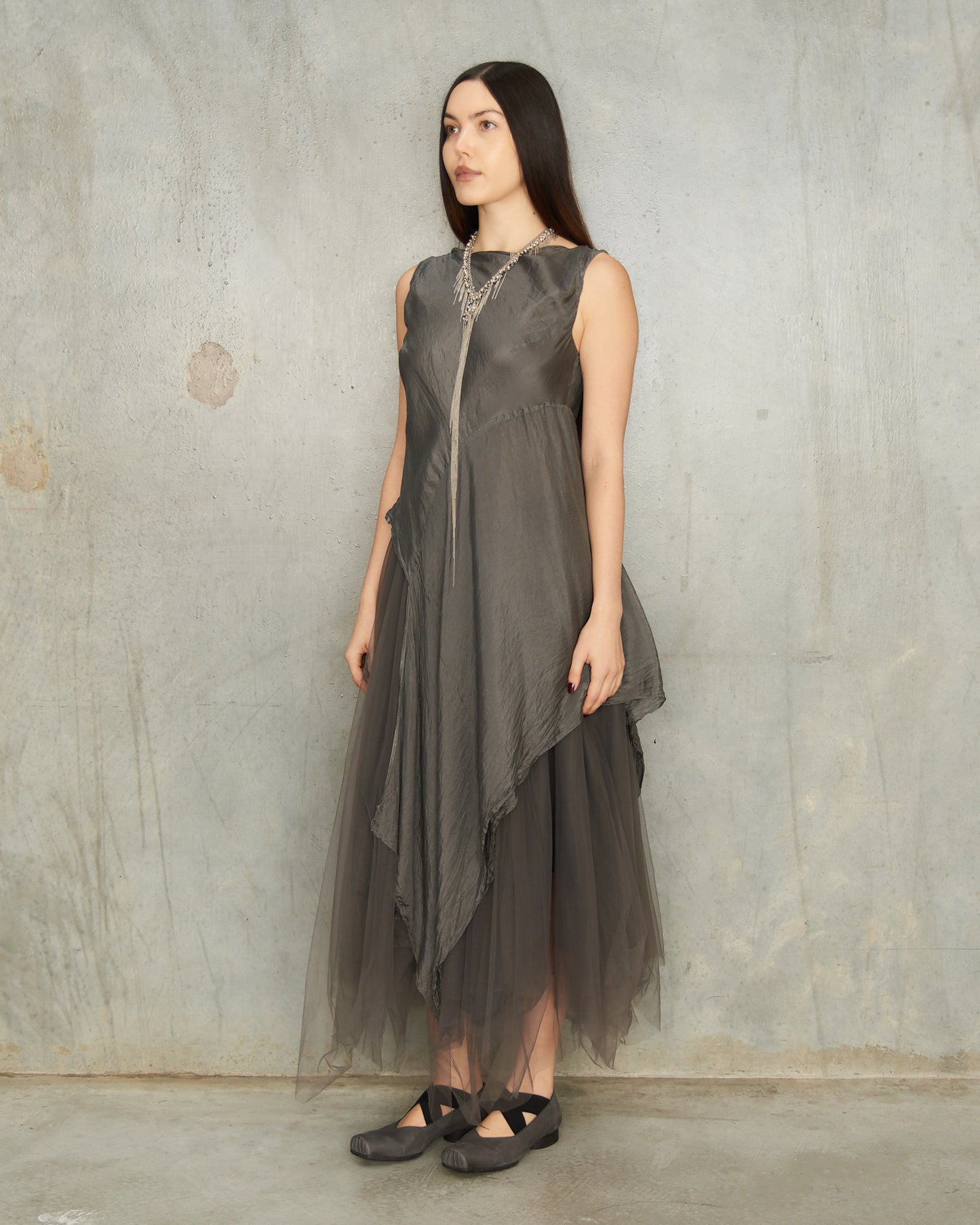 Dusty Grey Tulle Skirt