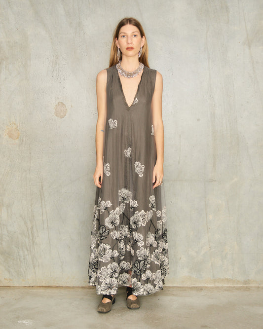 Gris Acier Lace Dress