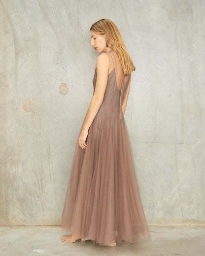 Moka Sleeveless Tulle Dress
