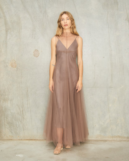 Moka Sleeveless Tulle Dress