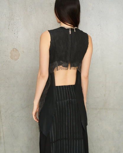 Noir Couture Lace Top