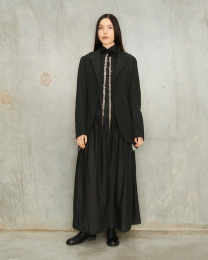 Noir Linen Tailored Blazer