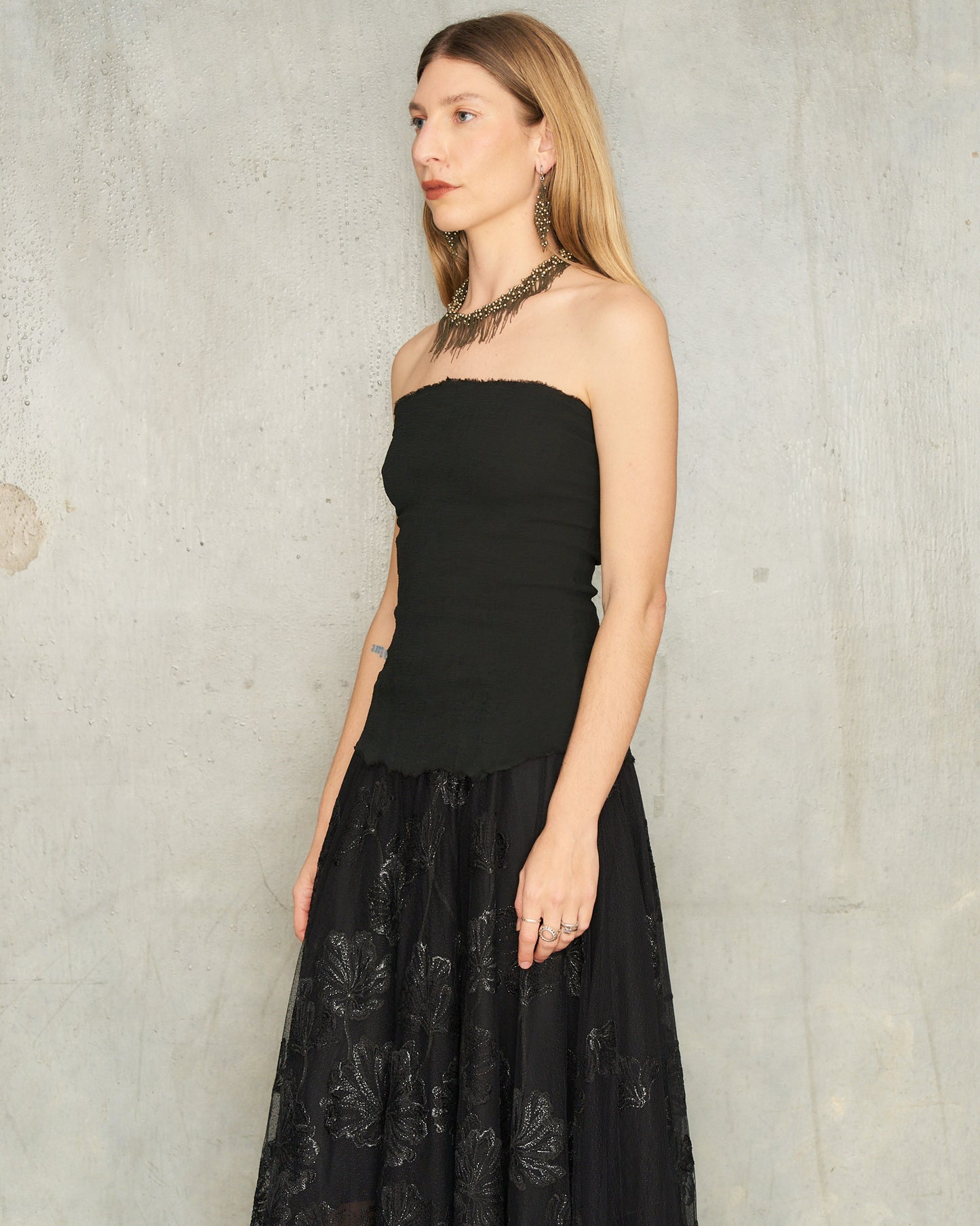 Noir Stretch Bustier