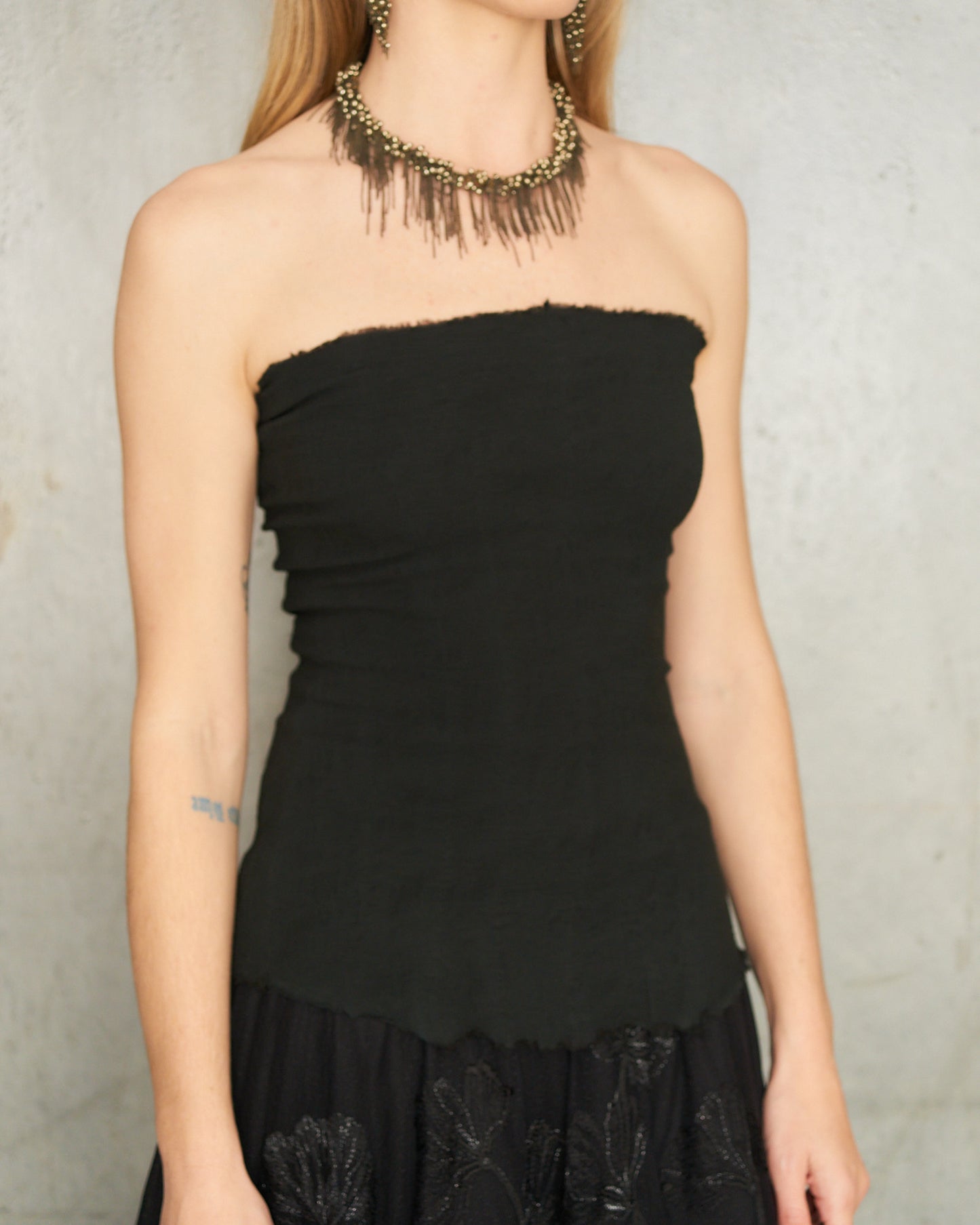 Noir Stretch Bustier