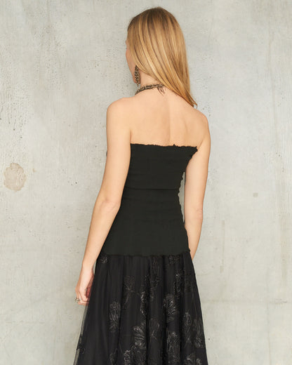 Noir Stretch Bustier