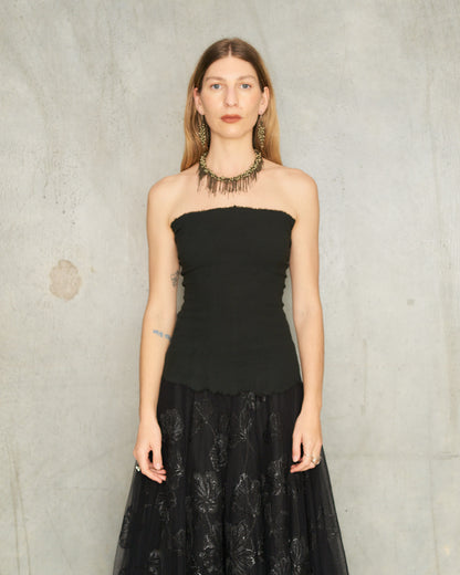 Noir Stretch Bustier