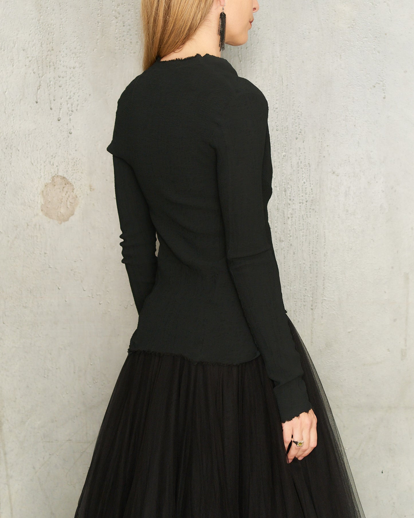 Noir Stretch Cardigan