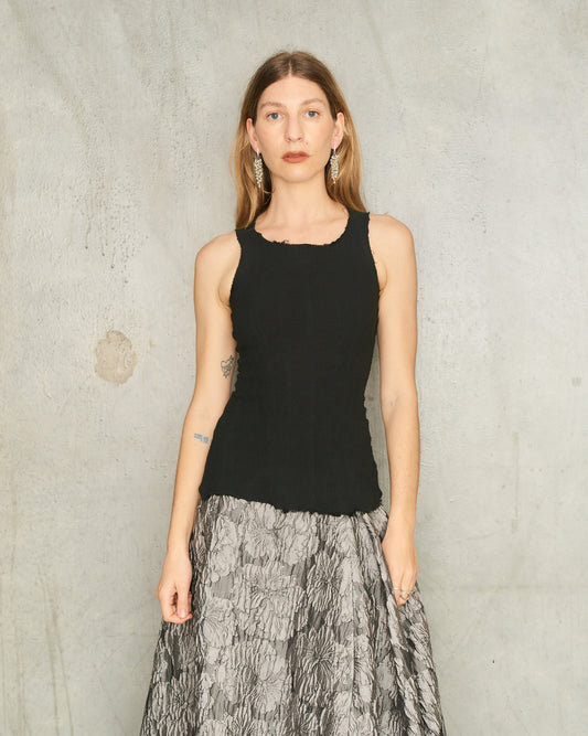 Noir Stretch Tank Top