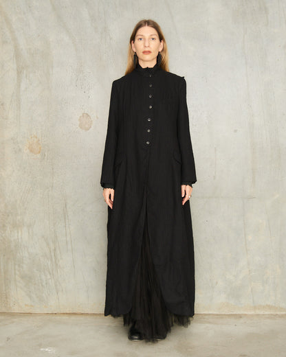 Noir Tailored Open Coat