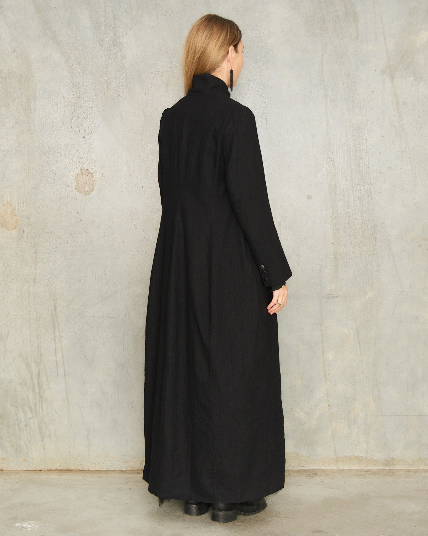 Noir Tailored Open Coat